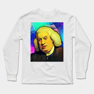 Samuel Johnson Colourful Portrait | Samuel Johnson Artwork 7 Long Sleeve T-Shirt